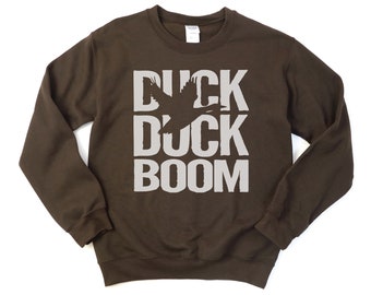 Eend jacht sweatshirt, eend eend boom, eend jachtkleding, heren jacht T, eend jacht T-shirt, jachtkleding, watervogels jagen
