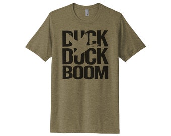 Duck Hunting Shirt, Duck Duck Boom, Duck Hunting Apparel, Sublimation T, Men's Hunting T, Duck Hunting T-Shirt, Hunting Apparel
