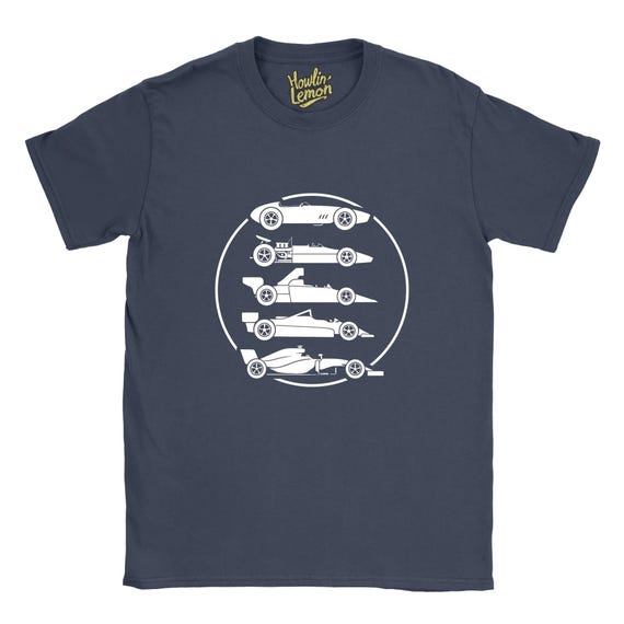 Formula One Evolution T-Shirt - Vintage Racing Tee - F1 Fan Gift
