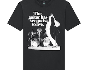 Dieses Gitarren-T-Shirt hat nur noch Sekunden zu leben (Stonewash-Aged-Look)