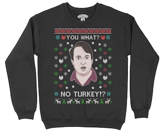 Peep Show No Turkey Xmas Sweater | Mark Corrigan | Funny Xmas Jumper | David Mitchell