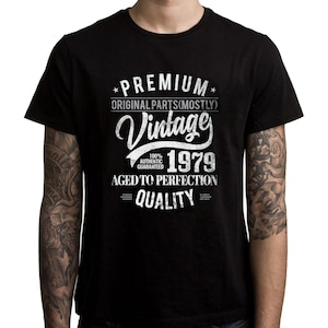 1979 43歳の誕生日Tシャツ - 面白いヴィンテージパーツ | 彼へのギフトプレゼント彼女へのアイデア