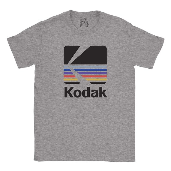 ★KODAK★ CINERY GRAPHIC HALF SLEEVE T-SHIRT CHARCOAL Kodak Apparel Unisex Colorkins Heavy Cotton Short Sleeve Tee