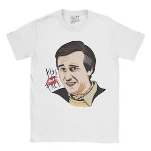Alan Partridge - Kiss My Face T-shirt | Funny Birthday Christmas Gift