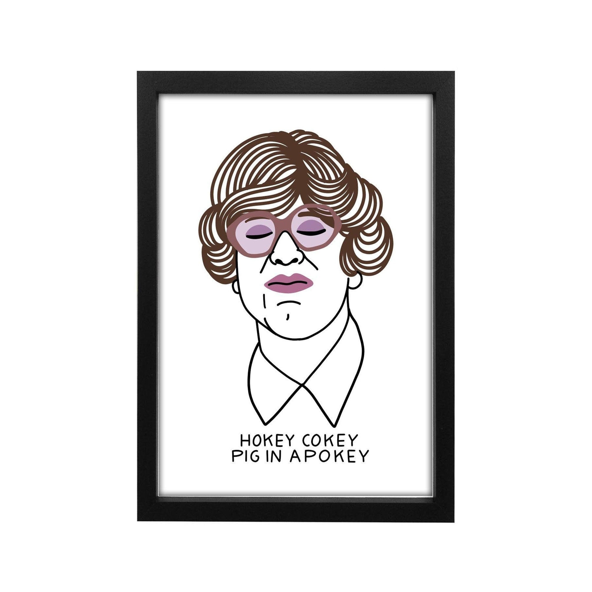 Pauline Hokey Cokey Pig in A Pokey A3 Print League of Gentlemen Gift Etsy