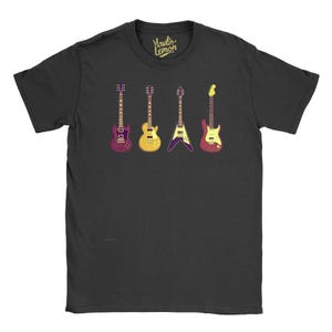 Iconic Guitar T-Shirt | Guitarist Musician Gift | Mens Music Present Musician Present Musician t-shirt | Guitar Theme Gift