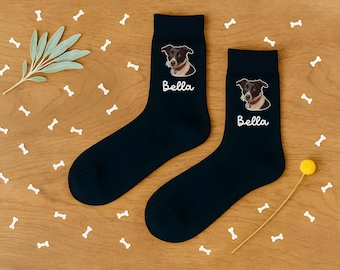 Custom Pet Socks, Personalized Dog Socks, Cat Socks, Photo Socks, Pet Face Socks, Pet Lovers Gift, Dog Dad Mom Gifts, Mother’s Day Gift