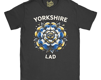 Yorkshire Lad T-Shirt | Yorkshire and Proud | Gift for Birthday Christmas