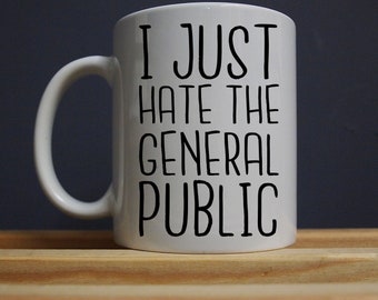 Alan Partridge - Hate the General Public Tasse | Lustiges Geschenk für Geburtstag Weihnachten