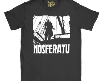 Nosferatu T-Shirt, Vintage 1922 Vampire Horror Movie, Murnau Silent Film Gothic Fan, Unisex Cotton