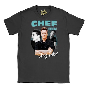 Chef Ben Below Deck T-shirt Unisex retro 90s Classic Crewneck T-shirt | Homage Bootleg Tee | Funny