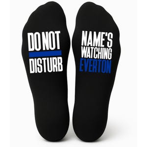 Calcetines personalizados con el nombre del Everton (no molestar) - Personalizados - Regalo de cumpleaños - Regalo de Navidad