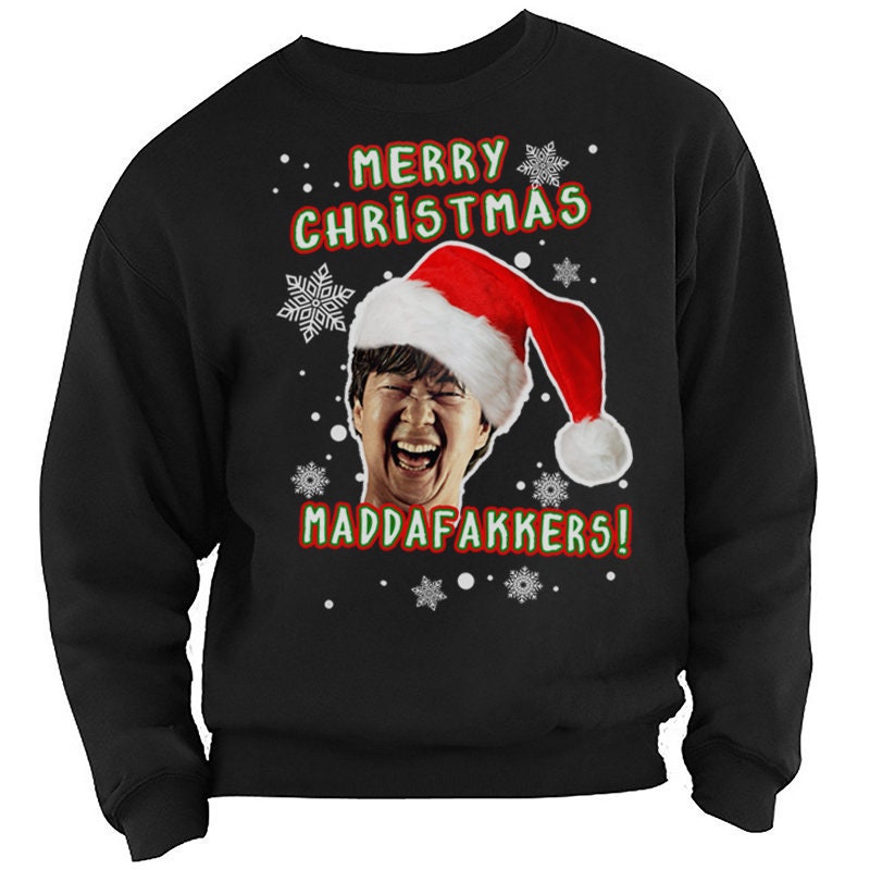 chow chow christmas jumper