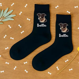 Custom Pet Socks, Personalized Dog Socks, Cat Socks, Photo Socks, Pet Face Socks, Pet Lovers Gift, Dog Dad Mom Gifts, Mother’s Day Gift