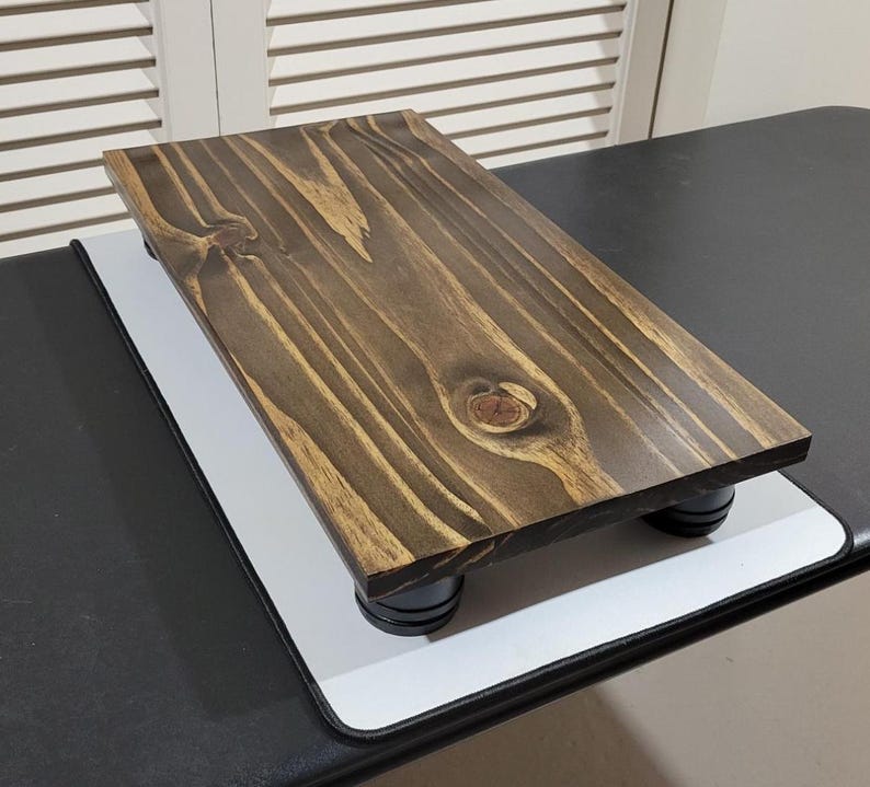 Solid Wood Computer Stand | Customization Available bild 2