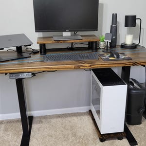 Solid Wood Computer Stand | Customization Available bild 8
