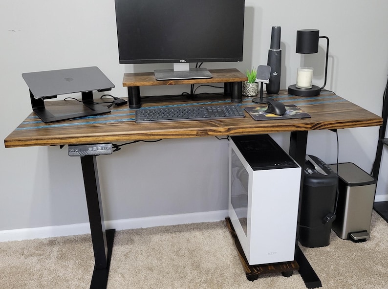 Solid Wood Computer Stand | Customization Available bild 8