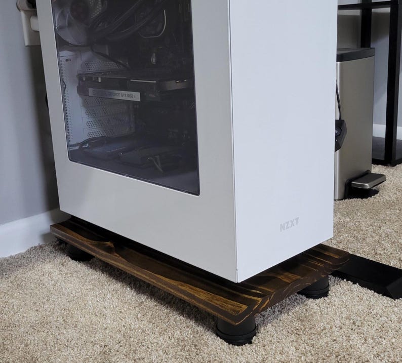 Solid Wood Computer Stand | Customization Available bild 7