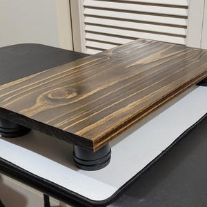 Solid Wood Computer Stand | Customization Available bild 4