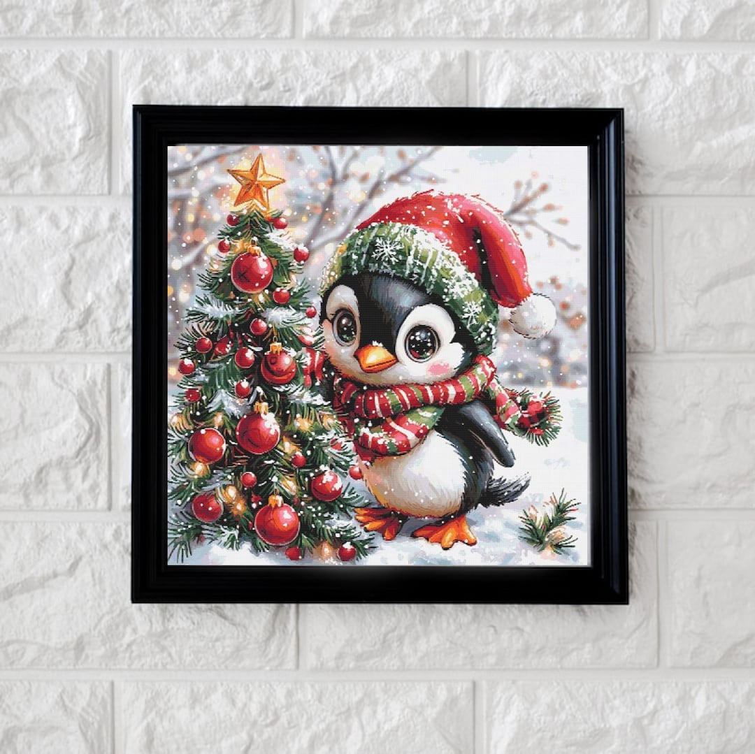 Decorating the Tree Cross Stitch Pattern Full Coverage PDF - Etsy