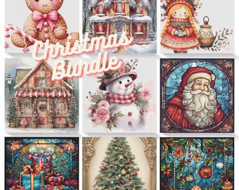 Christmas bundle cross stitch patterns PDF