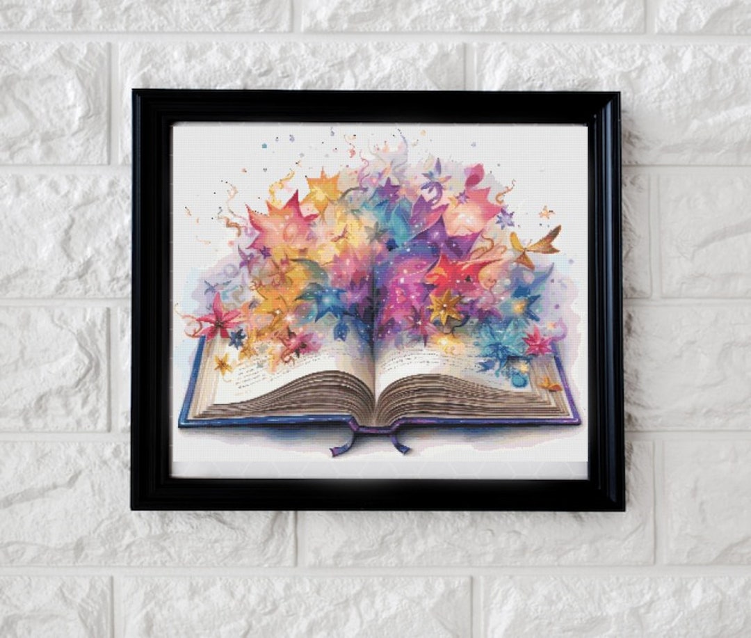 Magical Book Cross Stitch Pattern Pdf - Etsy