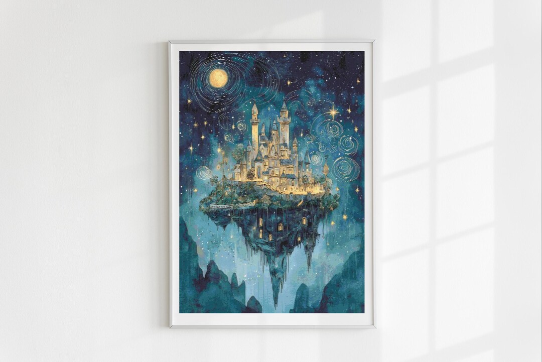 Flying City Cross Stitch Pattern Full Coverage PDF - Etsy
