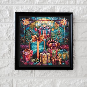 Christmas gifts cross stitch pattern full coverage PDF