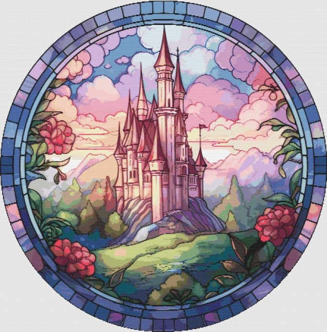 Castle Bundle Cross Stitch Patterns PDF - Etsy