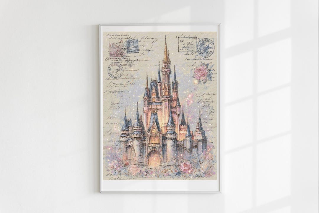 Princess Castle Cross Stitch Pattern Full Coverage PDF - Etsy