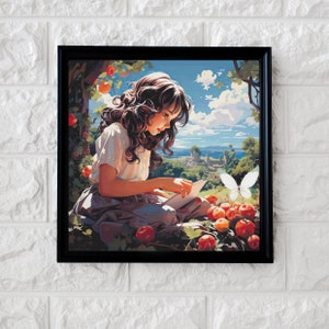 Butterfly picnic cross stitch pattern full coverage PDF