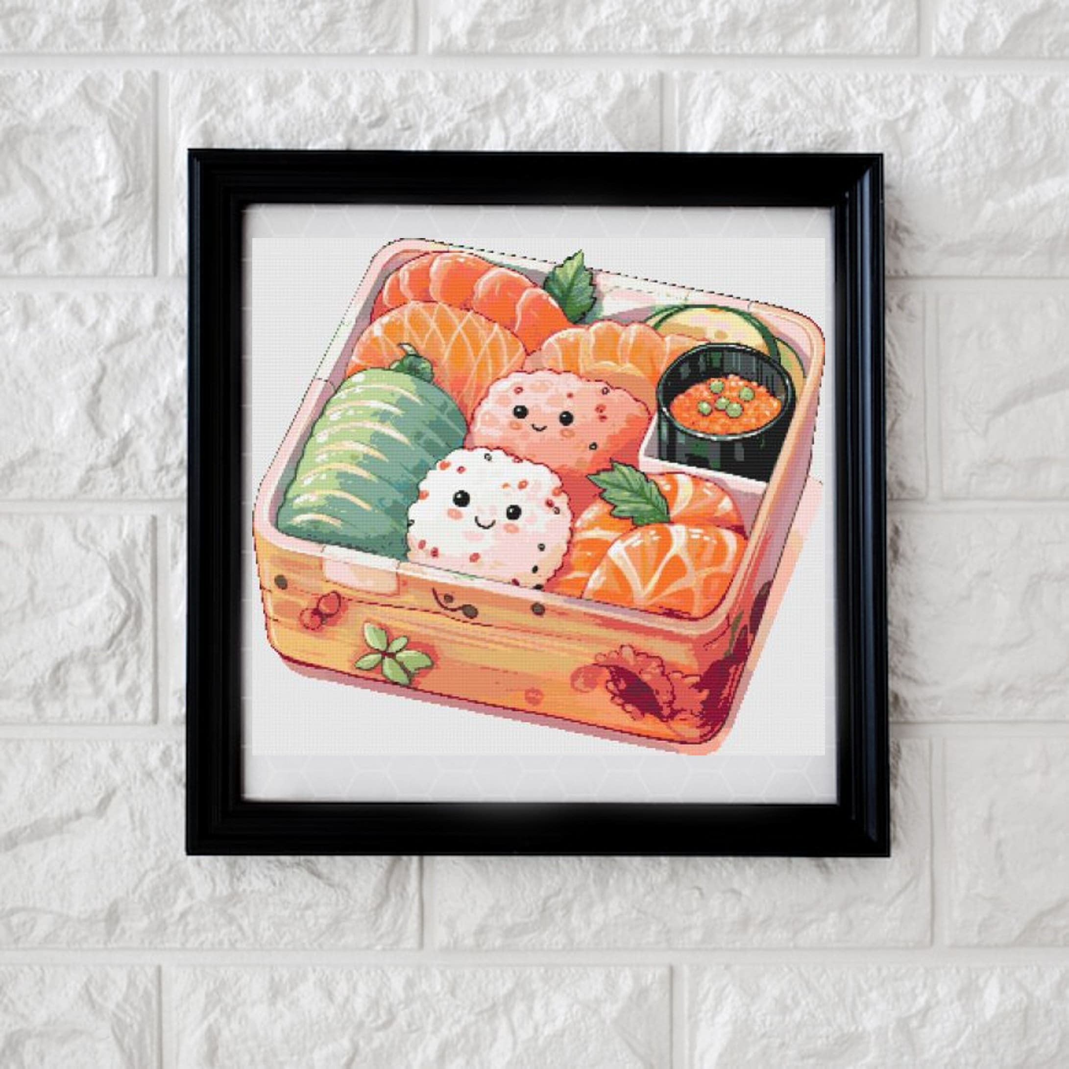 かわいいお弁当箱のクロスステッチパターン PDF - Etsy 日本