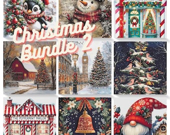 Christmas bundle 2 cross stitch patterns PDF