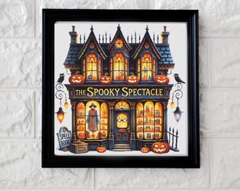 Halloween store cross stitch pattern PDF