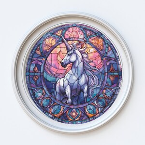 Stain Glass Unicorn - Etsy