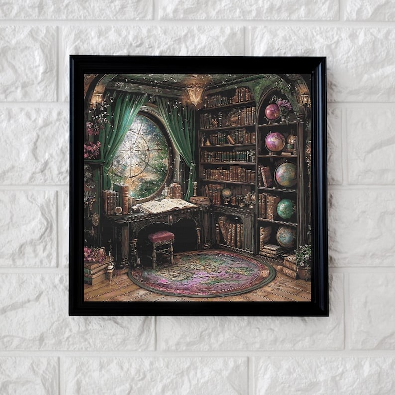 Magical Study Cross Stitch Pattern Full Coverage PDF - Etsy