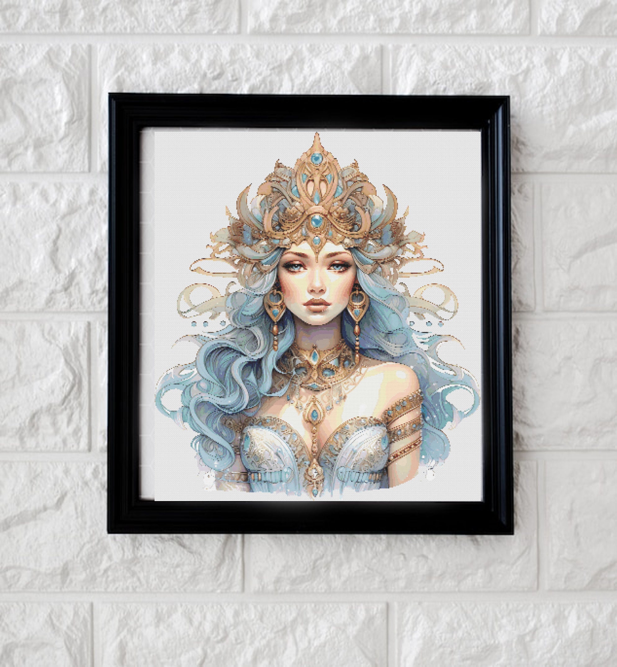 Pretty Goddess Cross Stitch Pattern PDF - Etsy