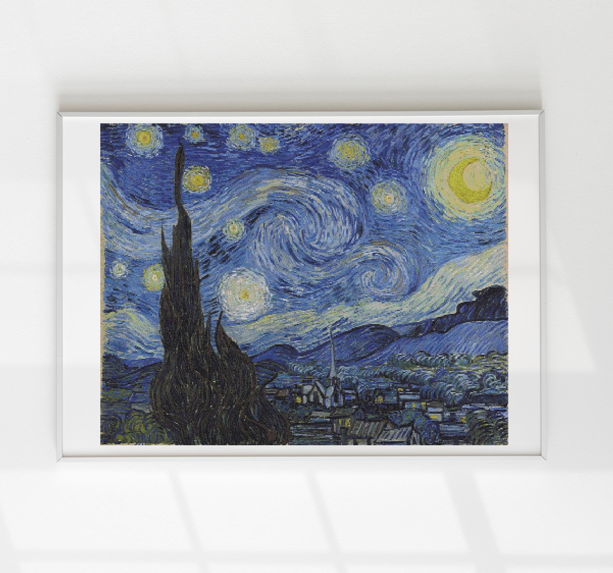 星月夜のゴッホのクロスステッチパターン完全版PDF - Etsy 日本