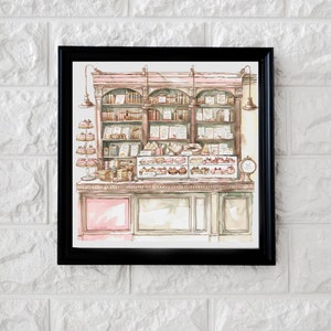 Cakes and books cross stitch pattern PDF