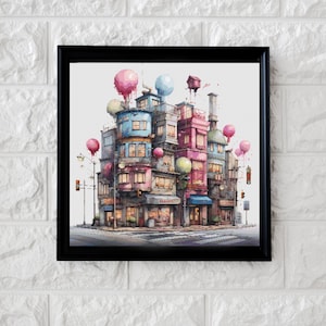 Bon bon city cross stitch pattern PDF