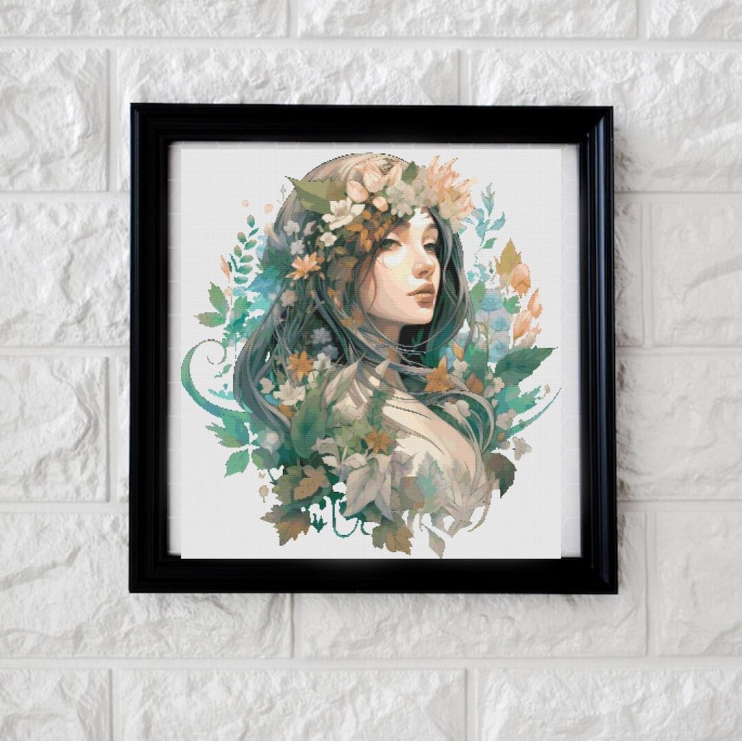 Earthy Goddess Cross Stitch Pattern PDF - Etsy