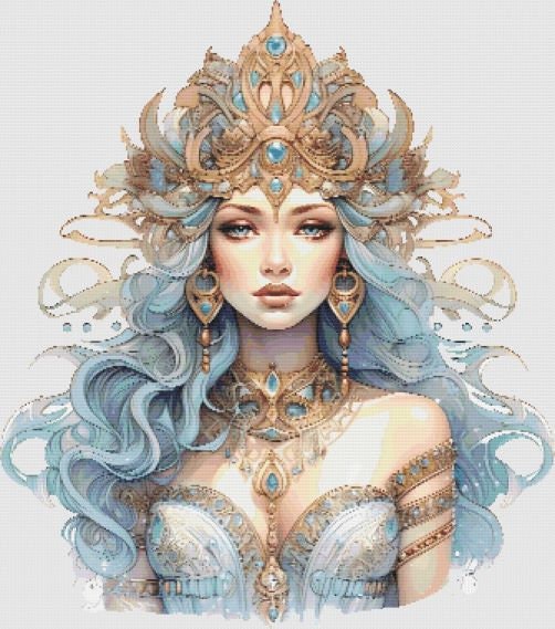 Pretty Goddess Cross Stitch Pattern PDF - Etsy
