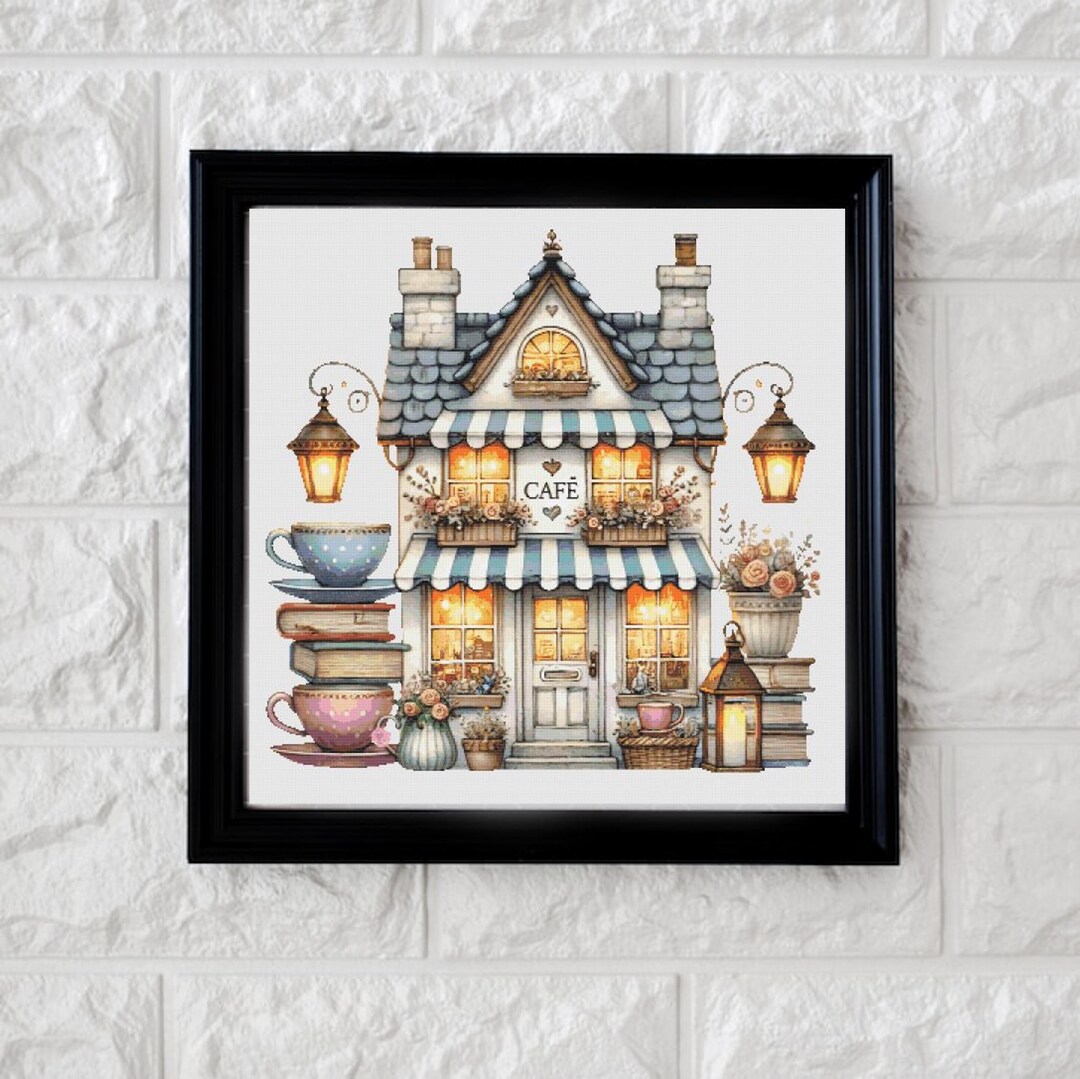 Tea Cafe Cross Stitch Pattern PDF - Etsy Australia