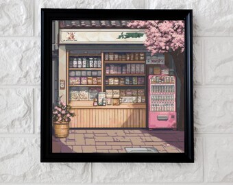Verkaufsautomat Pixel Art Kreuzstich Stickmuster PDF