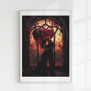 Dark love cross stitch pattern full coverage PDF