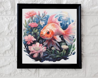 Cute fishy cross stitch pattern PDF