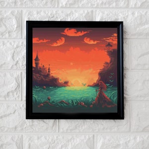 Orange Skies cross stitch pattern full coverage PDF