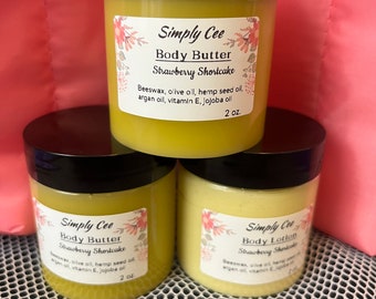 Strawberry shortcake, geurende body butter en lotion