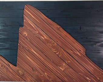 Red Rocks Wood Wall Hanging - Etsy