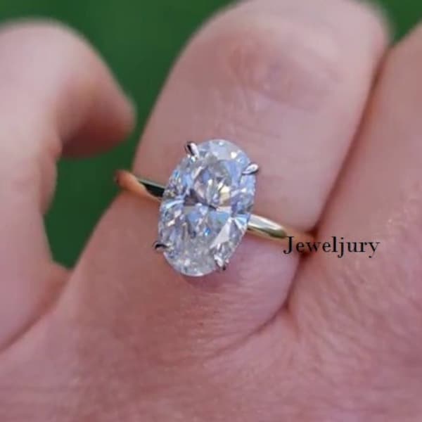 Oval Engagement Ring Etsy